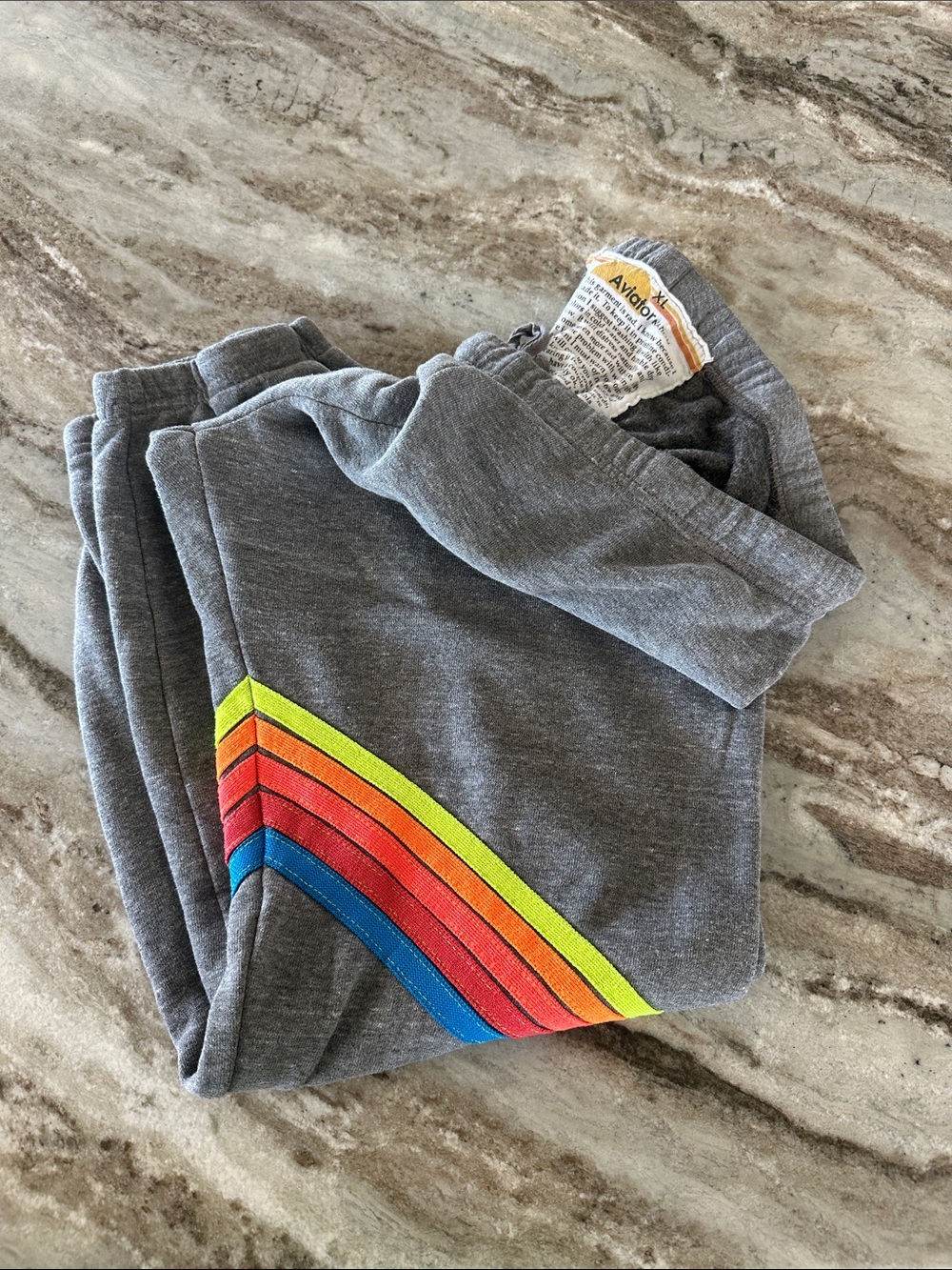 Women’s gray XL Aviator Nation sweatpants